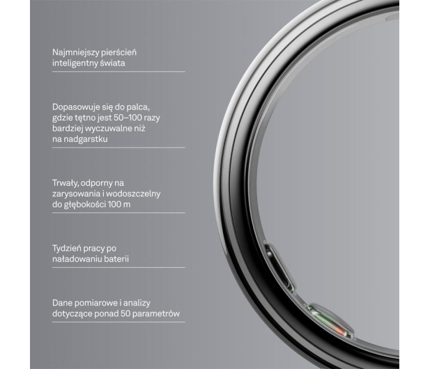 Oura Ring 5 Srebrny (rozmiar 11) - 1608579 - zdjęcie 3